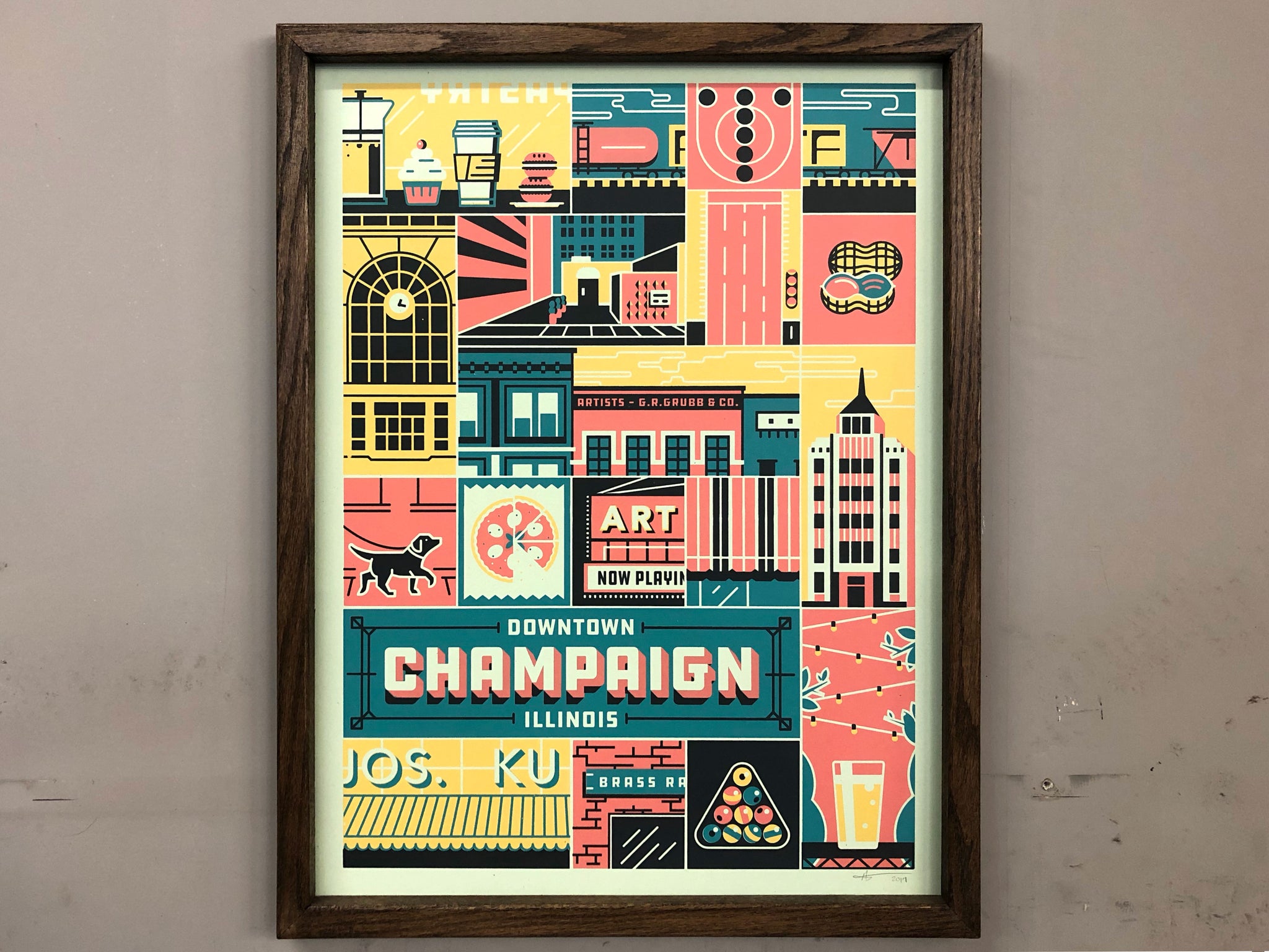 Downtown Champaign Print