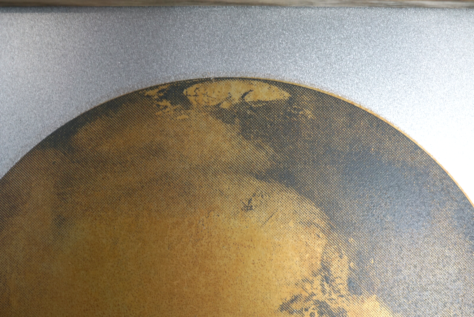 Rusted Mars on Steel Sheet Metal